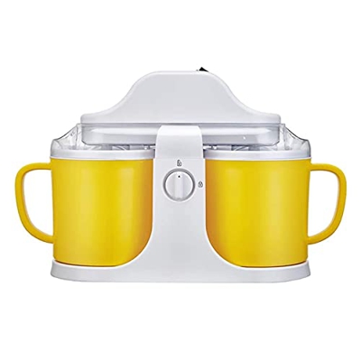 Máquina para hacer queso y yogur Máquina de helados caseros Mini Máquina automática de cono de yogurt Máquina de helados para niños Adultos DIY Famili