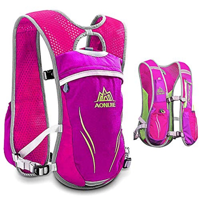 HIANTAA LigeroI Running Mochila Hidratación, 5.5L Chaleco Hidratacion, para Outdoors Mochilas Trail Marathoner Running Race, Reflectante Impermeable y