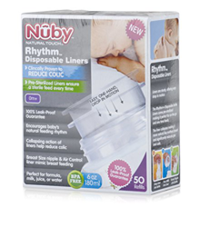 Nuby Nt67744 - Pack 50 Bolsas Preesterilizadas Transparente Talla Única en oferta