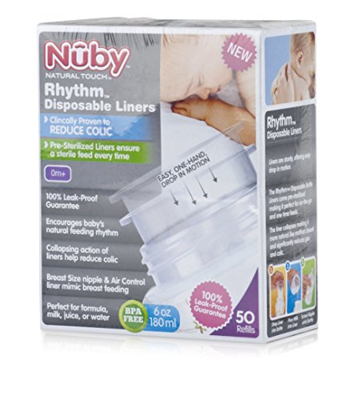 Nuby Nt67744 - Pack 50 Bolsas Preesterilizadas Transparente Talla Única