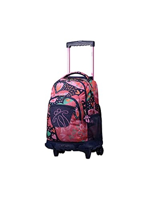 TOTTO MORRAL Rue BOMPER RENGLONES Mochila con Ruedas, Juventud Unisex, Estampado (Multicolor), Talla Única