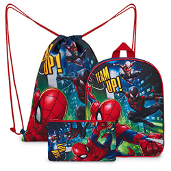 Marvel Mochila Niño De Spiderman, set Mochila escolar con Estuche Escolar Y Mochila Saco en oferta