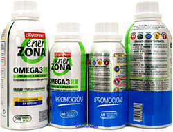 Enerzona Omega 3RX1gr |EPA 400 mg+DHA 200 mg| 240capsulas + Regalo 60capsulas.- PACK 2UN en oferta