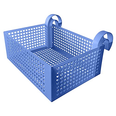 stallry 1 juego de cesta de almacenamiento para piscinas enmarcadas, plástico duradero, portátil, extraíble, cesta de almacenamiento de gran capacidad