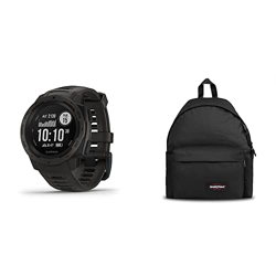 Garmin Instinct - Reloj Resistente con GPS, Grafito + Eastpak Padded Pak'R Mochila, 40 Cm, 24 L, Negro (Black) en oferta