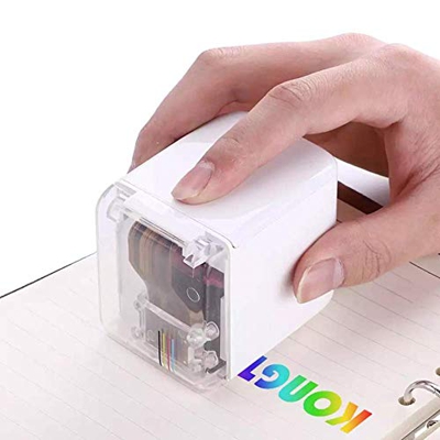 WXG1 Mini Impresora de inyección de Tinta de Tatuaje de Color portátil inalámbrica Recargable USB, Tinta Impermeable de Secado rápido, Impresora de có