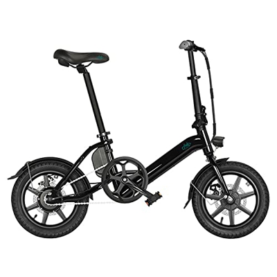 FIIDO D3 PRO Bicicleta eléctrica, plegable de aleación de aluminio ligero portátil de moda Ebike para hombre y mujer 14 pulgadas 36v 7.5ah 25km/h 60km