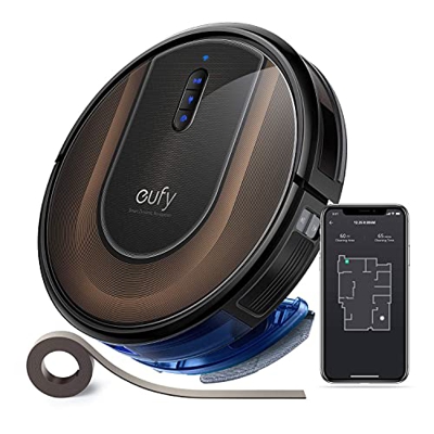 eufy de Anker, RoboVac G30 Hybrid, Robot Aspirador con Smart Dynamic Navigation 2.0, Barrido y Fregado 2 en 1, Aspiración de 2000 Pa, Wi-Fi, Tiras Del