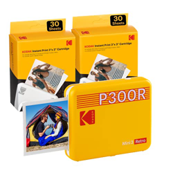 Kodak P300R Mini 3, Impresora Bluetooth + 68 Fotos, Impresora Inalámbrica De Fotos Tamaño 76X76Mm, Bluetooth, Compatible con Smartphones iOS Y Android precio