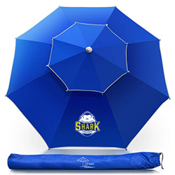 Sombrilla de playa OCOOPA de 2,19 m con poste de aluminio ultra transpirable y flexible; sombrilla de playa portátil con bolsa de transporte para play precio