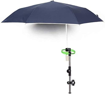 KIKILIVE Paraguas Versa Brella para todas las posiciones con abrazadera universal, paraguas de bicicleta con abrazadera, con dispositivo de fijación d