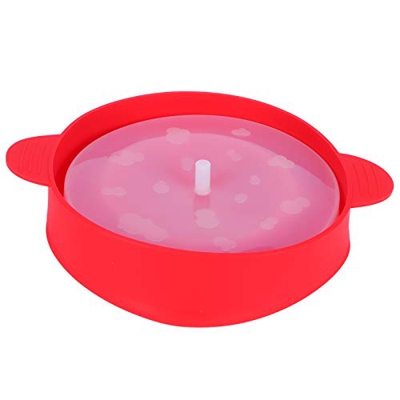 Sren Recipiente de Comida, Utensilios de Cocina de Silicona Plegable Tazón de Palomitas de maíz DIY para Horno para refrigerador para microondas(con M