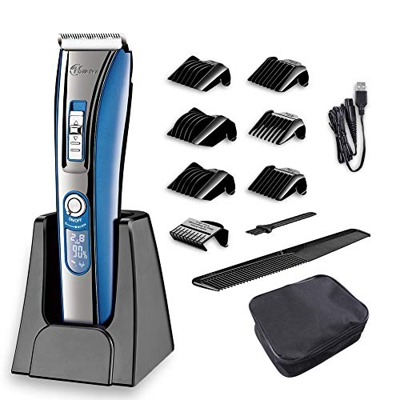 Hatteker- Cortapelos profesional para caballero, cortapelos eléctrico, recortador de barba, recortador de precisión, para hombre, para funcionamiento 