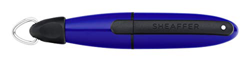 Bolígrafo roller ION con anilla de fijación E1924651 de Sheaffer, Tinta negra, Se fija a cintas para el cuello, cinturones, llaveros y más, Azul con a en oferta