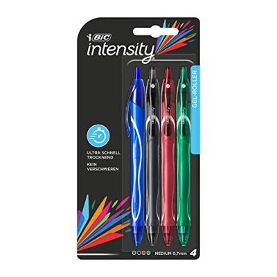 Bic - Bolígrafo de gel Intensity Quick Dry