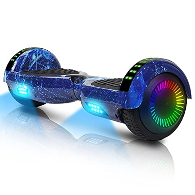 Hoverboard-Hoverboard para niños, aerotabla autoequilibrante de Dos Ruedas de 6.5 Pulgadas, con Bluetooth y Luces Intermitentes LED, Adecuado para niñ