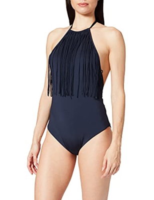 Tommy Hilfiger One Piece Traje de baño de una Sola Pieza, Navy Blazer, X-Small para Mujer