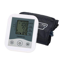 Bedler Esfigmomanómetro de Brazo Pantalla Digital LCD Monitor de presión Arterial Escaneo de Pulso Oscilometría Dos métodos de medición para medir la  características