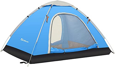 Ubon Tienda Instantánea de Campaña para 2-3 Personas Pop-Up Ligera Anti-UV Protección Solar Cortavientos Portátil Refugio para Playa Camping Parque Pi