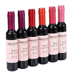 6 Colors Wine Bottle Shape Matte Lip Tint Waterproof Long Lasting Lipstick Lip Gloss precio