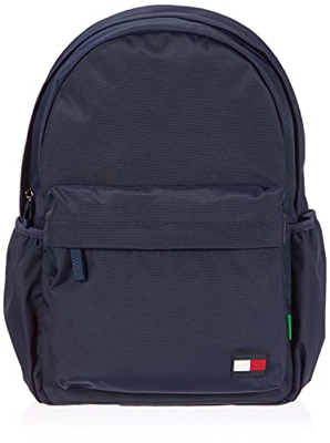 Tommy Hilfiger BTS Core Backpack, Mochila Unisex niños, Azul Marino Crepúsculo, Medium