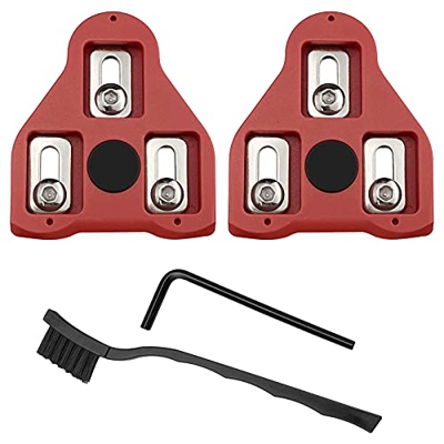 2 tacos de pedal de bicicleta compatibles con look Delta Pedales Unisex Cleat Bicicletas Tacos Set con tornillos Arandelas para interior Ciclo de mont