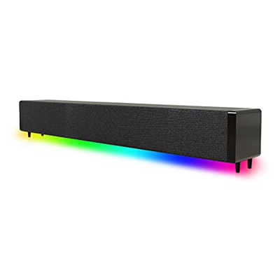 Altavoz de TV Altavoz de computadora, barra de sonido con control remoto y conexión AUX USB RCA para TV PC