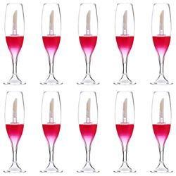 FRCOLOR 10 Piezas Vacías Botellas de Brillo de Labios Copa de Vino Tubo de Brillo de Labios Envases Cosméticos Recargables Tubos de Brillo de Labios p precio