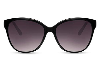 Cheapass Sunglasses - Gafas de sol clásicas para mujer con diseño de mariposa negra con lentes degradados para mujer con protección UV400