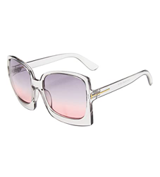besbomig Gafas de Sol para Mujer de Moda de Gran Tamaño, con Montura Cuadrada, con Estuche para Gafas y Paño de Limpieza, Protección UV y Peso Ligero en oferta