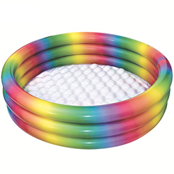 PPLAS 90/110/13 0CM Piscina Inflable Redonda CLORURO DE POLIVINILO Arco Iris Espeso Poil Bathtub Bathtub Outdoors Verano Inflable Piscina (Color : 130 en oferta
