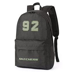Skechers Mochilas Escolares, 18L Mochila Casual Negra Ideal para Adolescente Juveniles Adultos Unisexo Bolsa de Viaje Casual para la escuela de viajes características