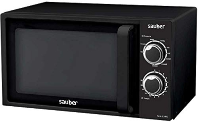 Sauber - Microondas Con GRILL SERIE 3-20BG - 20 litros - Color Negro