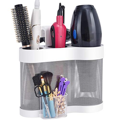 KINGRACK Soportes para secadores de Pelo para Colgar en la Pared,Soporte Secador Pelo,Secador de Pelo Titular,Estante de Secador de Pelo