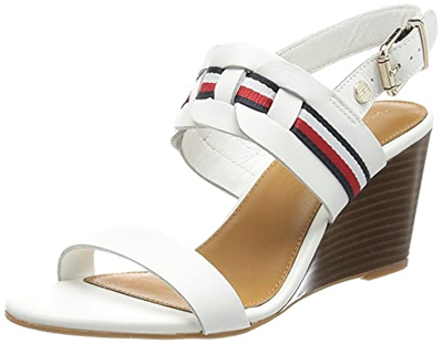 Tommy Hilfiger Dany 1A, Sandalias con cua Mujer, Crudo, 39 EU
