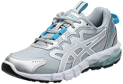 Asics Gel-Quantum 90, Sneaker Mujer, Pure Silver/Aizuri Blue, 38 EU