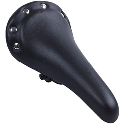 JLKDF Sillín de Bicicleta Sillín de Bicicleta de Ciudad Cojín Ultra Suave Más Grueso Bicicleta de montaña Bicicleta Negro Fresco Vintage Retro Remacha características