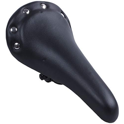 JLKDF Sillín de Bicicleta Sillín de Bicicleta de Ciudad Cojín Ultra Suave Más Grueso Bicicleta de montaña Bicicleta Negro Fresco Vintage Retro Remacha