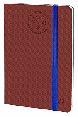 Quo Vadis - Agenda semanal WEEKLY – Planning 27 SD – septiembre de 2021 a diciembre de 2022 – 21 x 27 cm – Everest Rojo Brick