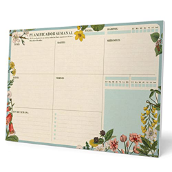 Kokonote Bloc planificador semanal A4 Botanical - Organizador semanal - Planificador semanal - Planning escritorio, Planificador floral, BPSA40030 características