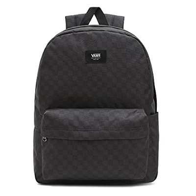 Vans Old Skool Check Backpack, Mochila Unisex Adulto, Negro-carbón, Talla única