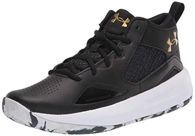 Under Armour Lockdown 5, Zapatillas de Baloncesto Hombre, Negro/Metallic Gold 003, 44 EU