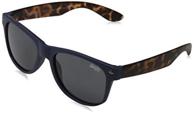 Superdry NEWFARE Gafas de Sol, Matte Navy/Tort, OS para Hombre