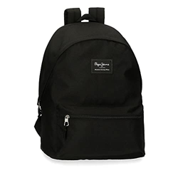 Pepe Jeans Aris Mochila para Portátil Doble Compartimento 15,6" Negro 31x44x15 cms Poliéster 23,87L precio