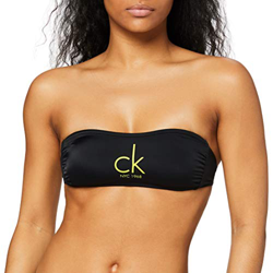 Calvin Klein Tie Back Bandeau-RP Bikini, PVH Negro, M para Mujer características