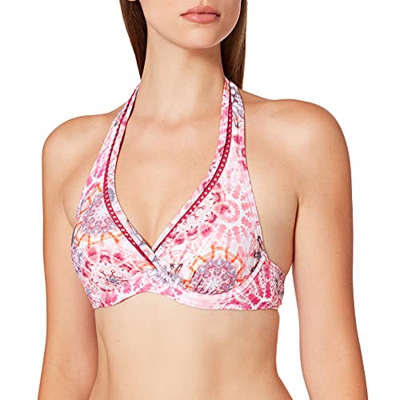 Esprit Bodywear ALLY Beach NYR Underwire Halterneck Bra Bikini, 672, 42 C para Mujer