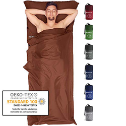 Fit-Flip Sábana Saco de Dormir Ultraligero, Forro de Saco de Dormir de Microfibra con Compartimiento de Almohada añadido, Saco sábana Tambien como For precio