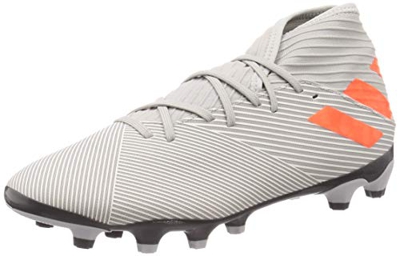 Adidas Nemeziz 19.3 MG, Botas de fútbol Unisex Adulto, Multicolor (Grey Two F17 / Solar Orange/Chalk White Grey Two F17 / Solar Orange/Chalk White), 4