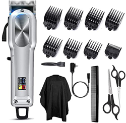 Monlida Cortapelos Profesional Hombre, Máquina para Cortar Pelo, Cuchilla Cerámica Inalámbrica Recargable características