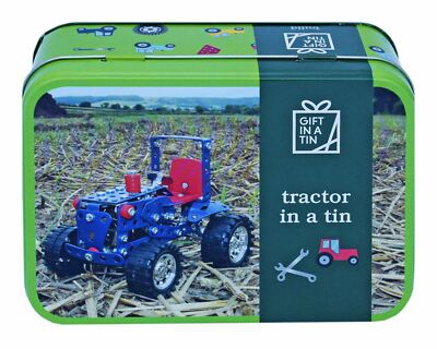 Apples to Pears - Construye - Regalo en Caja de Lata - Tractor Kit Construcción